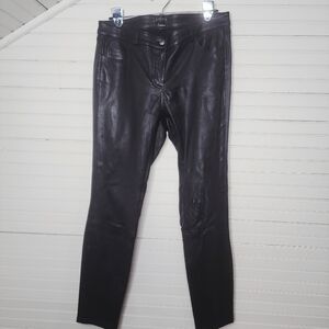 Carlisle Collection Genuine Leather Pants Size 6 Black